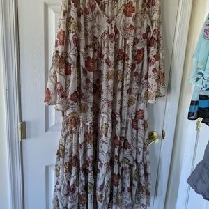 Sheer floral dress